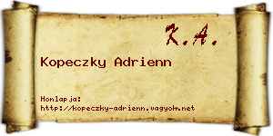 Kopeczky Adrienn névjegykártya